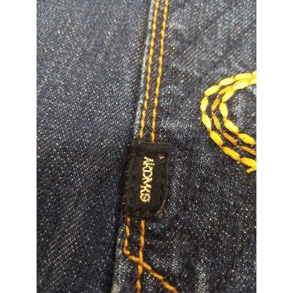 Akademiks Men's Relaxed Jeans - Dark Blue - Picture 12 of 15